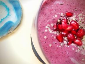 Berry-licious Protein Smoothie Ingredients - 1 cup frozen mixed berries 1 cup cold filtered water 1 medium sized banana 1 scoop Growing Naturals Vanilla Blast Rice Protein Powder 1 tablespoon