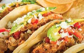 Fajita and Taco Station $15 /Guest (Minimum 20 guests) Served with Grilled Onions and Peppers APPETIZER *Fire Roasted Salsa, Queso Dip and Corn Tortilla Chips FAJITA AND TACO BAR *Seasoned Ground
