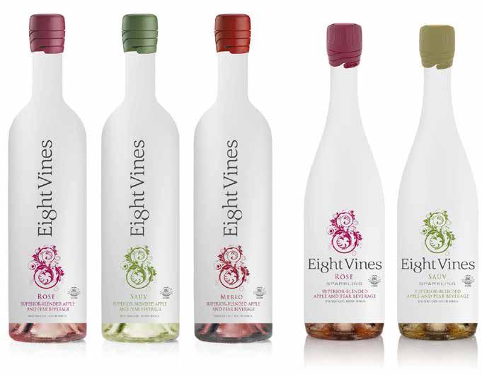 Eight Vines (Non-alcoholic wine): In our mandate for Eight Vines range, we wanted flavour.