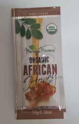 Moringa Sports Honey Endurance Original Organic Honey Organic Zambian Honey, coconut oil, Moringex, water, flavour & Baobab extract, natural Flavouring & Potassium Sorbate.