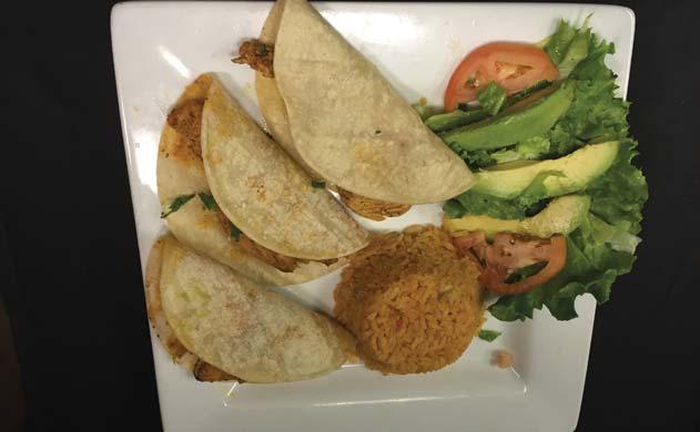 Served with rice & charro beans 14.65 Tacos al Carbon (Flour Tortillas) (2) Marinated beef or chicken strips rolled in our homemade flour tortillas.