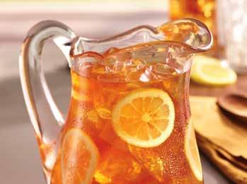 * gallon of Freshly Brewed iced tea (sweet or unsweetened) Serve over ice with fresh lemon.
