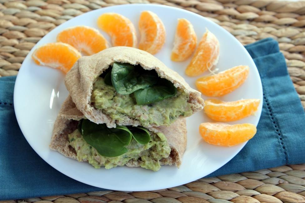 Guacamole Tuna Sandwich Serves 1 Prep time: 5 minutes Cook time: none *gluten free with GF certified bread or wrap If you re not feeling the yogurt/mustard combo, try this twist instead.