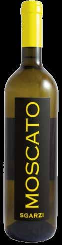 9,5 % VOL SANGIOVESE - MERLOT 16-18 C SPICY FOOD LIKE MEXICAN FOOD, CHEESECAKE AND CHOCOLATE Moscato Obtained by means of an interruption of the fermentation by
