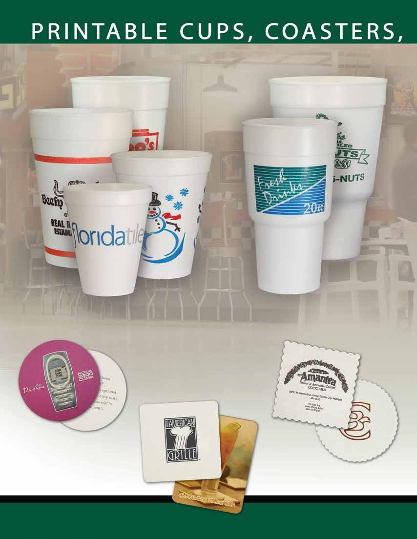 REGULAR CUPS TRAVEL CUPS Currently Spirit offers foam cups to our southeastern customers located in Florida and Georgia only. Other cup capacities are available.