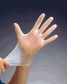 LI90-109 X-Large LI90-110 Vinyl Disposable Gloves Powder Free Colour: Clear -