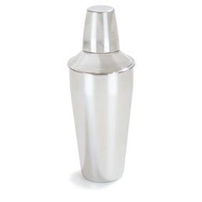 durable than marble coolers; never requires polishing Choose satin or mirror polish finish 609144 and 609145 also accommodate champagne bottles Hand wash only 609143 609144 609145 Cocktail Shakers
