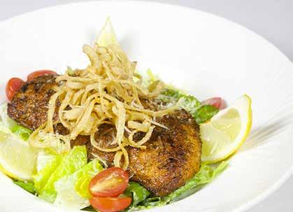 New York Steak served over Spring Mixed Greens with Tomatoes and Onion Strings with Choice of Dressing Clam Chowder $4.50 Soup of the Day $3.50 Signature House Salad $3.