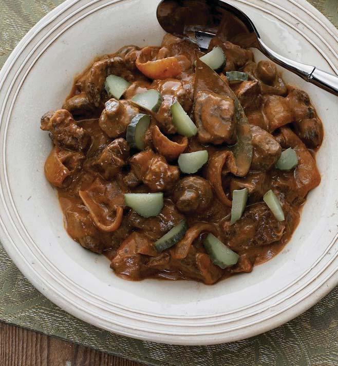 If the recipe gives Slow-Cooked Spiced Lamb Creamy Beef Stroganoff pan over medium heat and sauté onions until tender, then transfer to slow cooker.