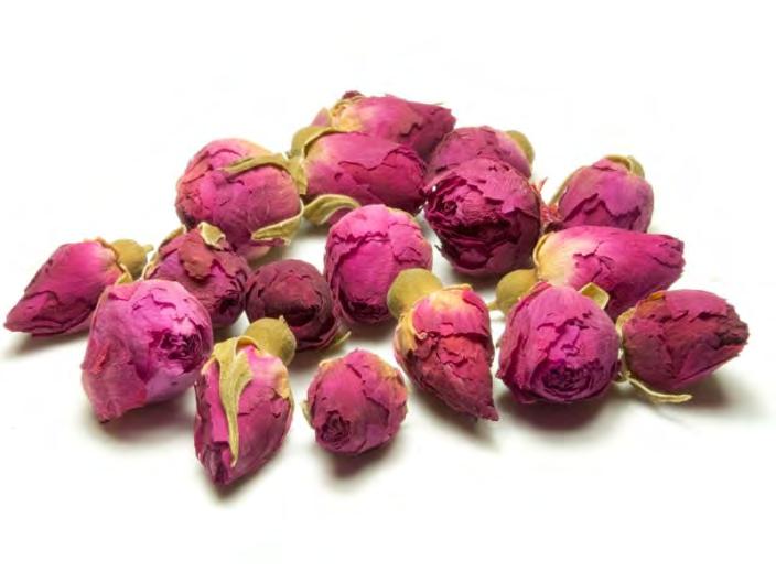 ROSE BUDS Has a floral flavor