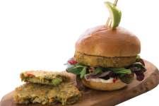Vegetarian Falafel Burger 14lb 90017 4x6x113g An authentically flavoured falafel patty made with a blend of chickpea,