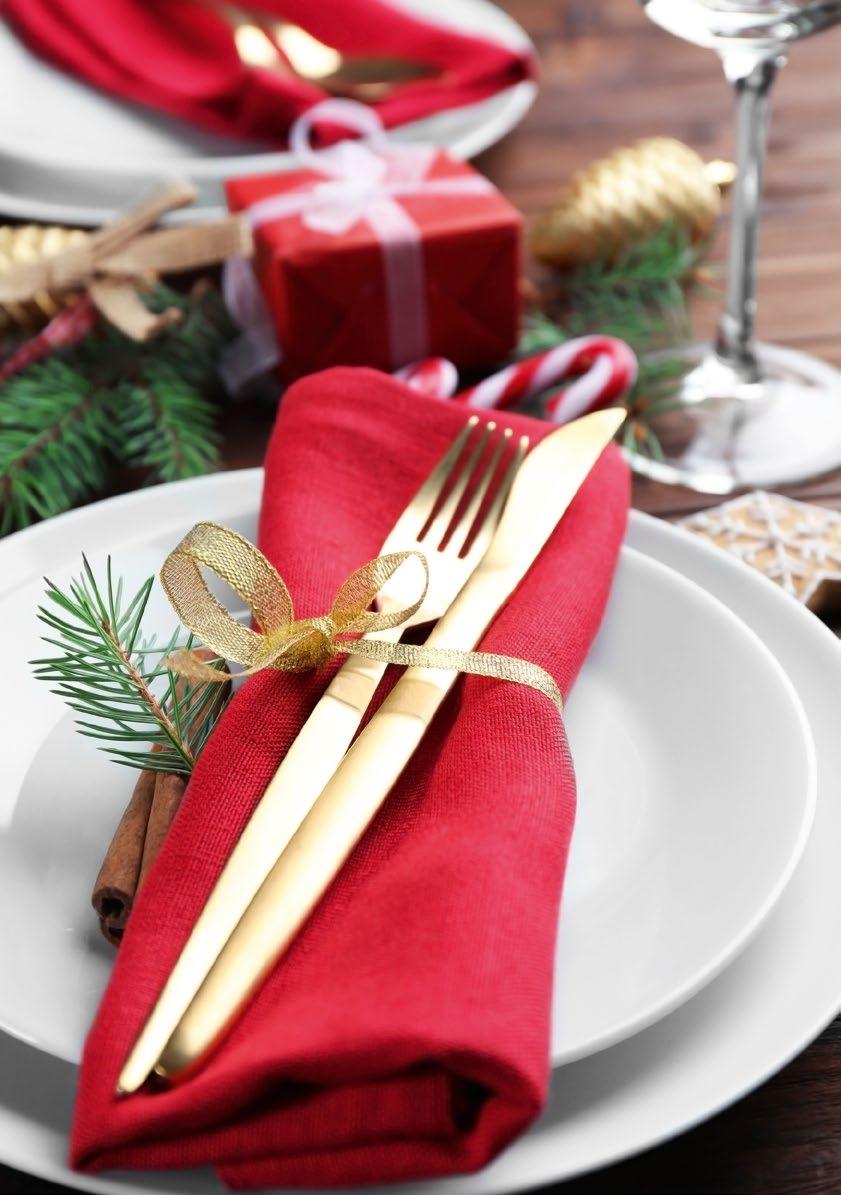 CHRISTMAS DAY LUNCH Join us in the Garden Room restaurant for a scrumptious three-course Christmas lunch with all the trimmings.