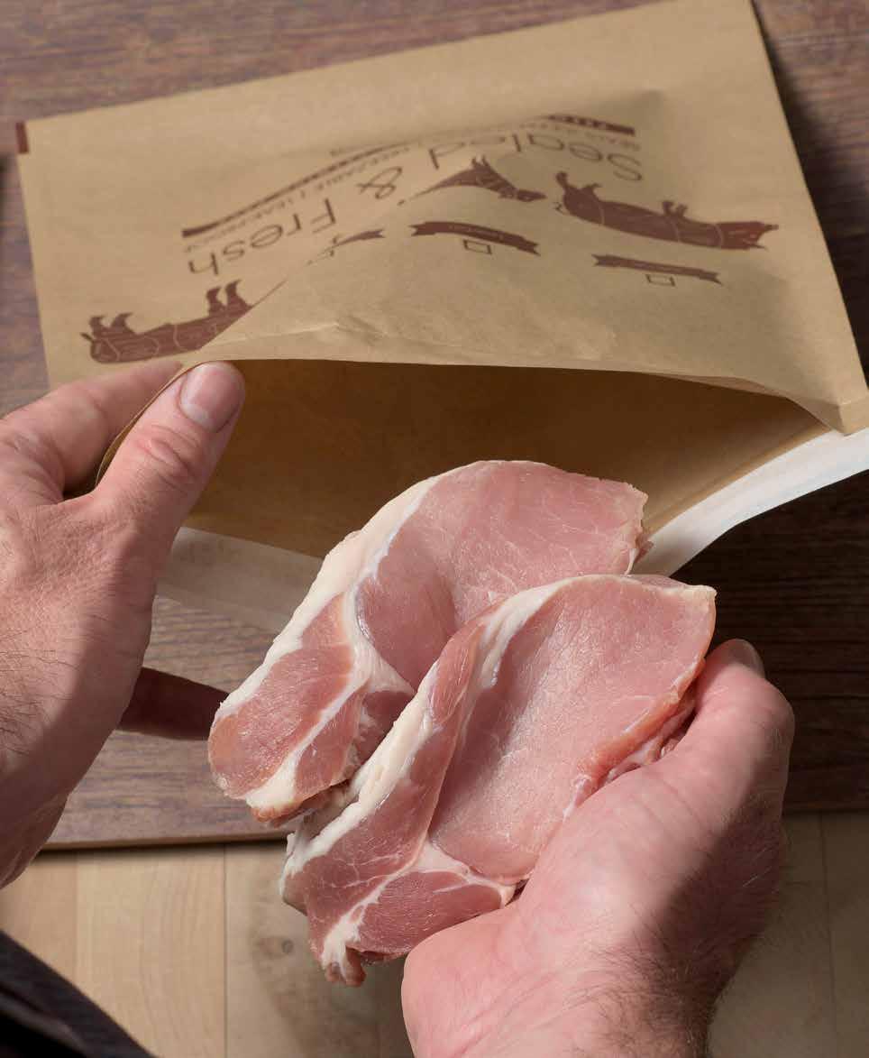 NEW SEALED & FRESH KRAFT BAGS Perfect for all meat, our gum strip seal bags are made from innovative, breathable