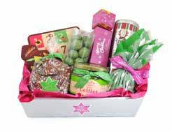 with 12 Premium Truffles 1 x Christmas Tree Tin filled with fruit & nut balls MERRY HAMPER LARGE $99.