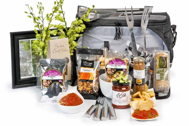 $62 $65 Fire Up The Barbie 32 26 Gusto Chilli Salsa 250g The Gourmet Nut Co Thai Sweet Chilli Peanuts 175g Millicent Grove Chilli Mustard 150g Tisa Wafer Crackers 110g Snax Spicy Bar Bits 100g