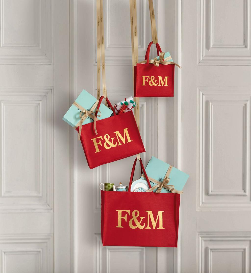 the finishing touch Fortnum s for life For a spectacular finish, present gifts in our keepsake Bags for Life; the F&M alone will