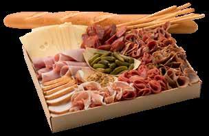 18. Delicatessen Meats An assortment of smoked, cured and peppered tasty delicatessen meats paired with