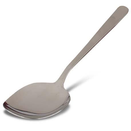 utensil used to remove food from spoons, side of bowls, and pans Serving Fork A