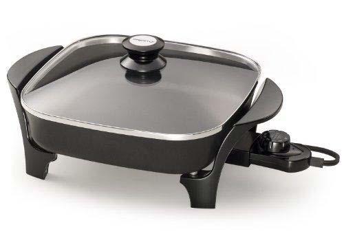 Skillet, Electric - A skillet or frying pan that instead of
