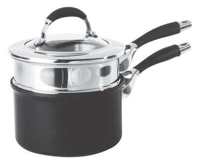 Double Boiler A pair of cooking pots, one fitting on top