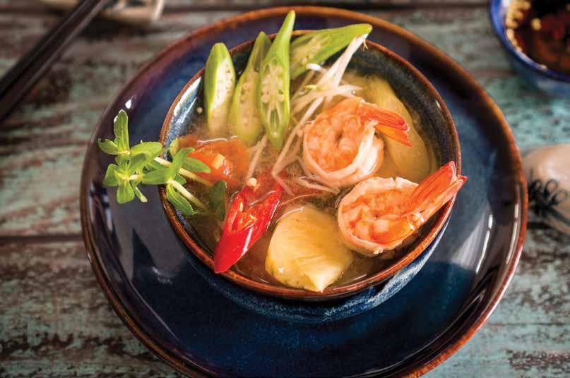 12 Laotian homemade vegetable soup Made from a selection of the fresh market vegetables available each day.