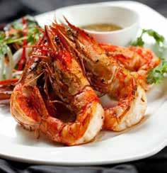 38 Chef s special grilled tiger prawn Crispy soft shell crab (Cua Rang Muôí) Lightly fried soft shell crab with sautéed garlic,