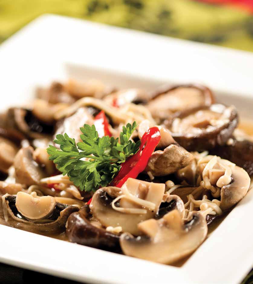 MUSROOM COMBO (XAO BA NAM) Mixed fresh mushrooms sauteed with garlic and a special