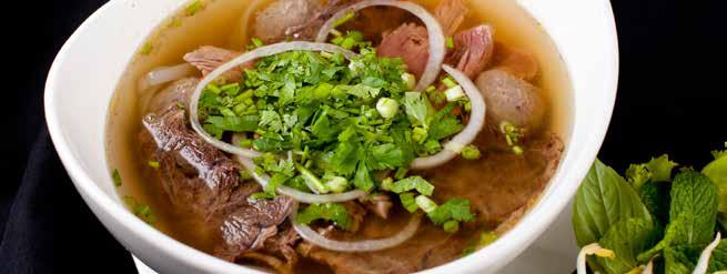 Eastern Rice & Noodles Only available during lunch from 12 noon 3pm Vietnamese beef noodle soup (Phô Bò) *Choice of dry version available for PHÔ Vietnamese beef noodle soup (Phô