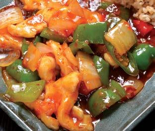 MAIN COURSES Chicken Dishes with : 29. Sweet & Sour Cantonese Style 8.80 30.