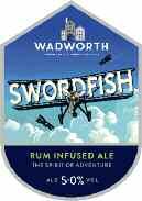CASK ALES FEBRUARY ONLY Swordfish 5.0% Wadworth Brewery 9 Gallon 73.83 Full bodied and deep copper in colour. Rich and smooth with a hint of rum.