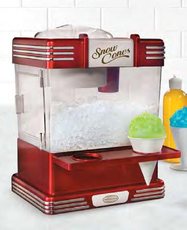 This unit features two ice shaving options for finer or coarser ice texture.