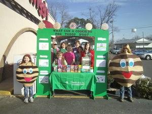 Introduction to Cookie Booths What is a Cookie Booth? A Cookie Booth is a place where a Girl Scout troop sets up a table at a business or other approved location to sell Girl Scout cookies.