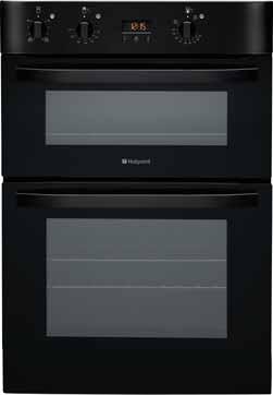 Ovens Double Glazed Doors Electric Circulaire Fan Oven with 5 Cooking s: Main Oven: Circulaire Fan, Defrost, Slow Cook Setting (constant 90ºC) Top Oven: Conventional Oven, Twin Variable Grill Easy