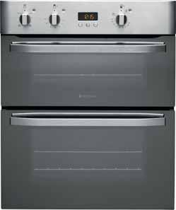 Double Ovens DH53 Built-In Double Oven UHS53 Built-Under Double Oven Electric Circulaire Fan Oven with 5 Cooking s: Main Oven: Circulaire Fan, Defrost Setting, Slow Cook Setting (constant