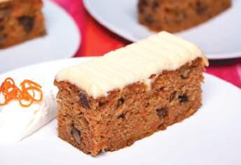 Code 1-362 18 Serves Carrot Cake Loaded with walnuts, carrots, golden