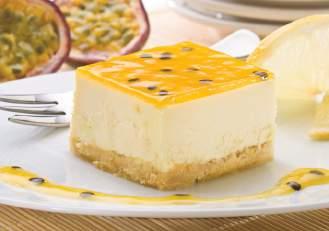 Code 1-136 15 Serves Lemon & Passionfruit Cheesecake ( ) A lemon baked