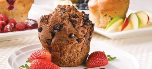 Milk Chocolate Muffin Muffins Pre-Packed into 6 Serves