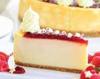 Cheesecakes BAKED CHEESECAKES Pre - Portioned into 16 Pre -