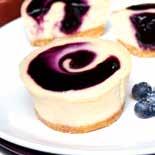 CODE 102283 BLUEBERRY BRULEE Our famous New York cheesecake with a