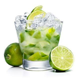 CAPRIOSKA 60ml Vodka 15ml sugar syrup ½ lime, cut into 4 wedges Muddle lime in Boston shaker, add sugar syrup and vodka with ice,