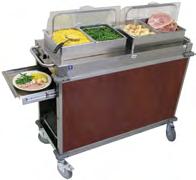 With mobile carts that move easily through the dining room,