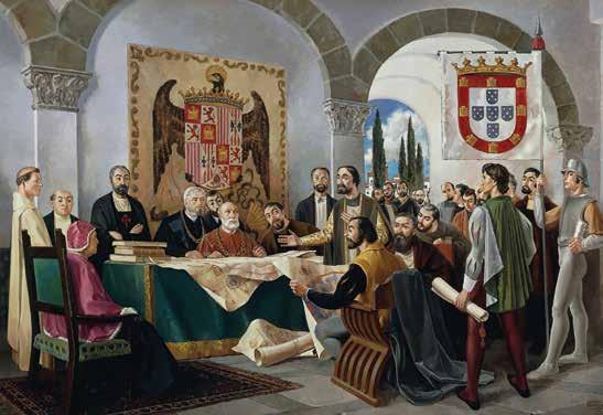 The Treaty of Tordesillas divided newly explored territories between Spain and Portugal.
