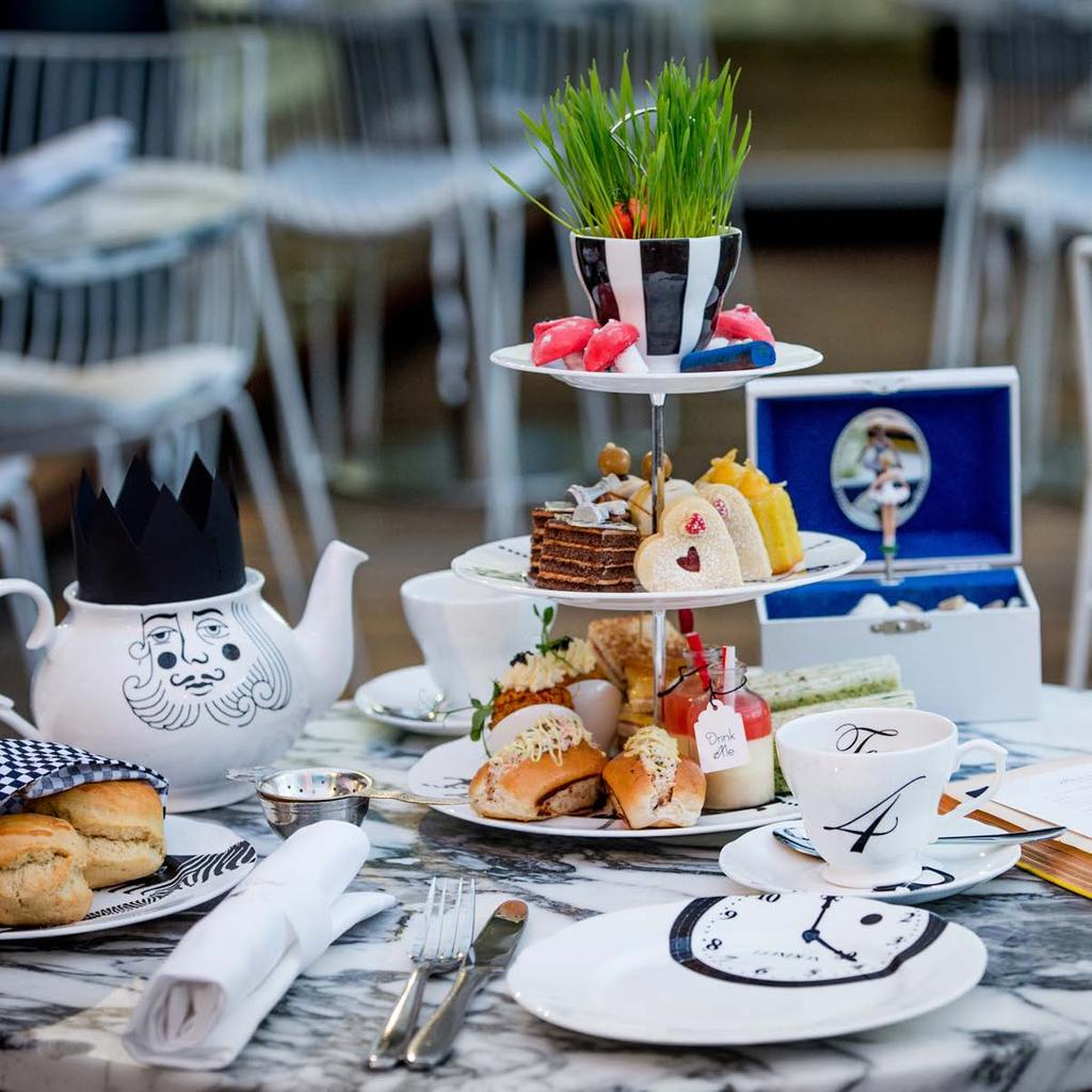 MAD HATTERS AFTERNOON TEA Sanderson invites you to tumble down the rabbit hole for our Mad Hatters Afternoon Tea.
