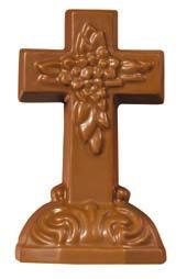 50. Milk Chocolate Cross An eternal symbol for someone special this Easter season. Crafted in fine milk chocolate. 3.