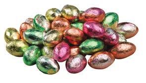chocolate eggs. Each egg is individually wrapped, perfect for filling baskets! (6) 1.25 oz.