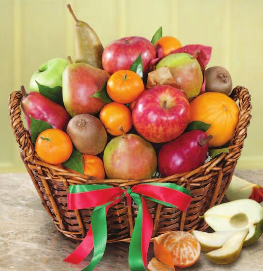 Fresh Fruit Gifts featuring our own orchards finest pears and holiday-festive citrus!