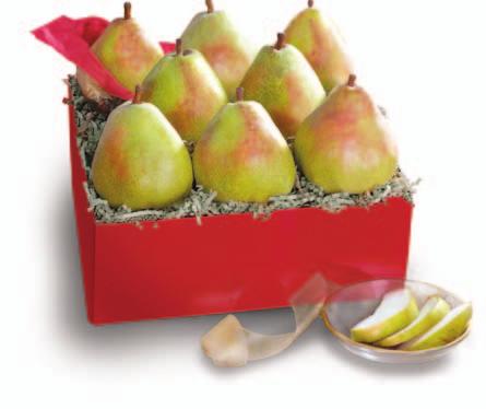 95 California Gold Holiday Fruit Basket 3 Imperial Comice Pears, 2 Red Pears, 1 Beurre Bosc