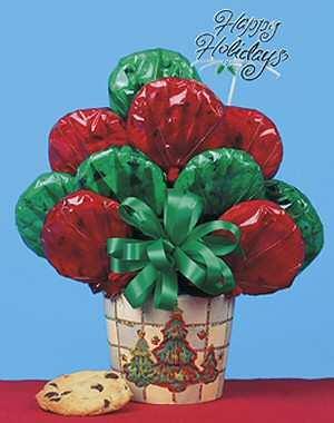 .....$52 Season s Greetings Cookie Gift Bouquet Celebrate the season with an edible present. Big enough to share with the whole family!