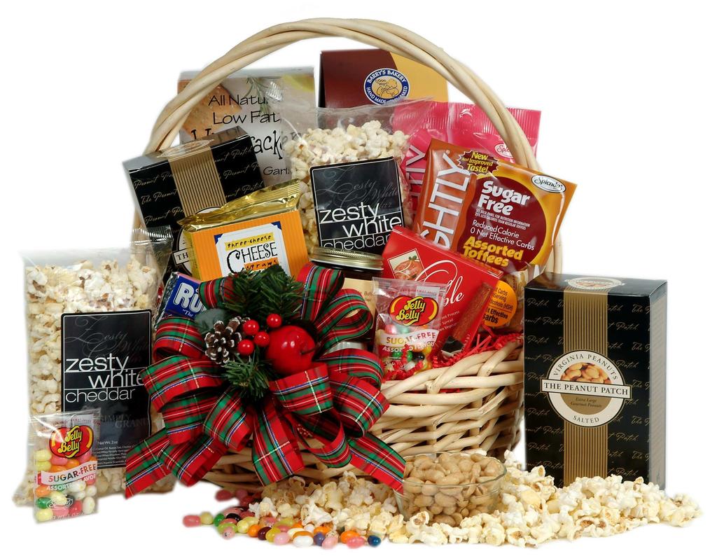 Sugar-Free Pecan Caramel Bar, Sugar-Free Jelly Beans, Sugar-Free Mint Chocolate Bar and much more. #SO-942-1340......$46 #SO-942-1340......$66 Gourmet Bounty A spectacular gift of bountiful proportions.