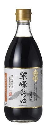Shiho no Tsuyu 紫峰のつゆ Shiho-no-tsuyu is made by the soy sauce which is matured in the tree pail, sweet Sake and sugar.this mixed ingredients is called Kaeshi.